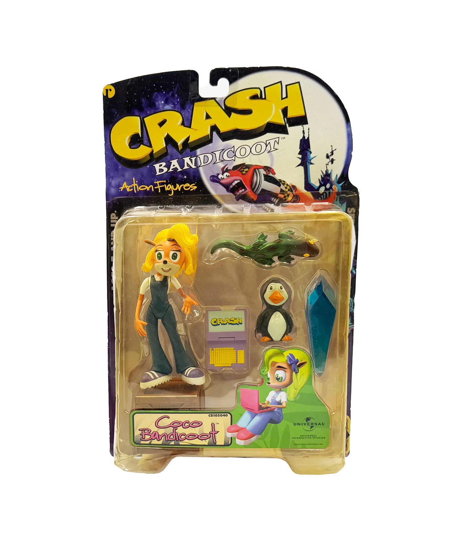 CRASH BANDICOOT SERIES 1 COCO Bandicoot FIGURE SEALED ReSaurus 1998