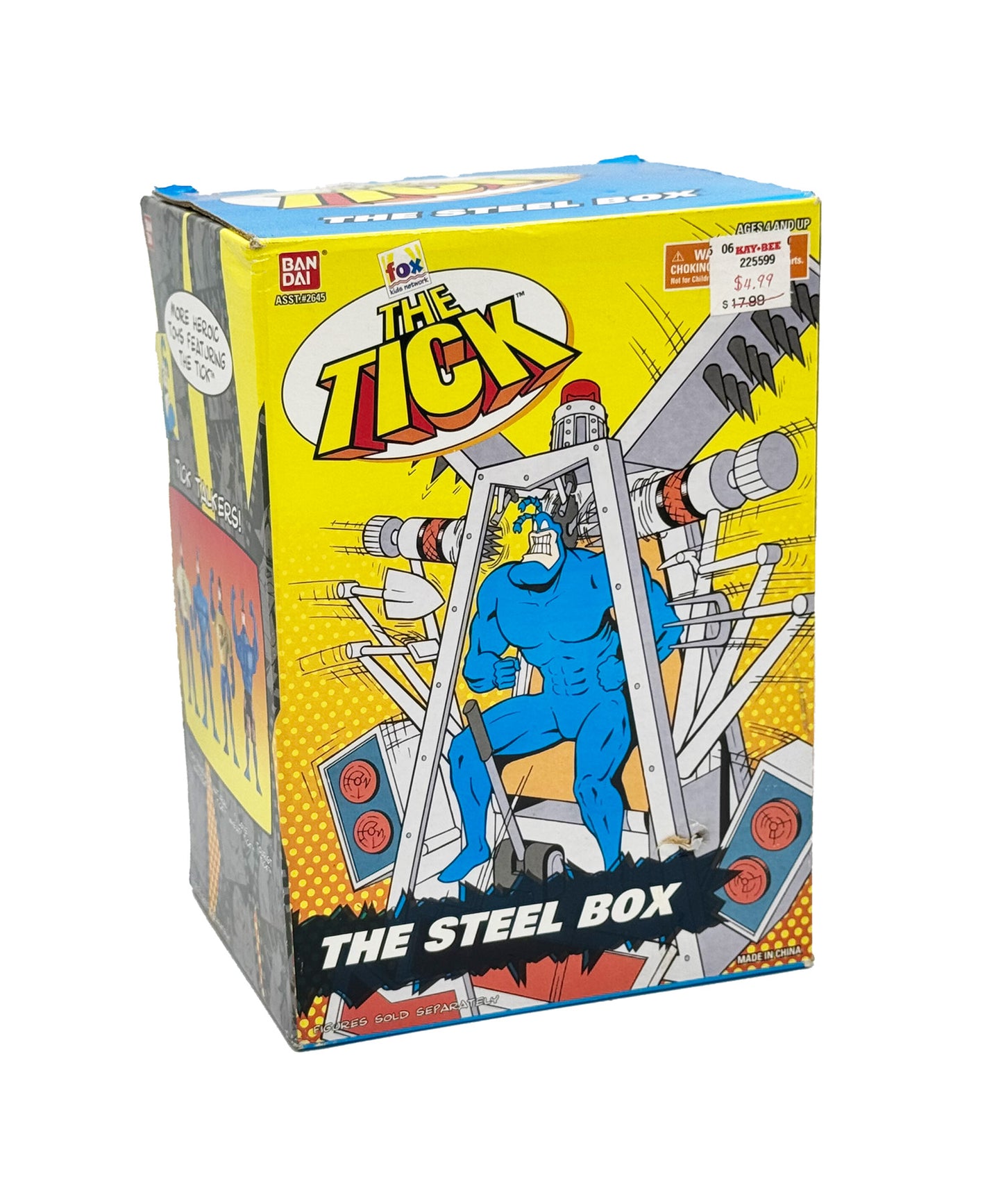 The Tick Bandai Steel Box Action Figure 1995 Sealed Box Mint Rare Collectible