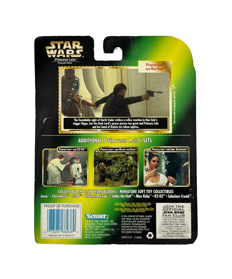 Star Wars Princess Leia Collection Princess Leia and Han Solo Action Figure 2 Pack Kenner 1997