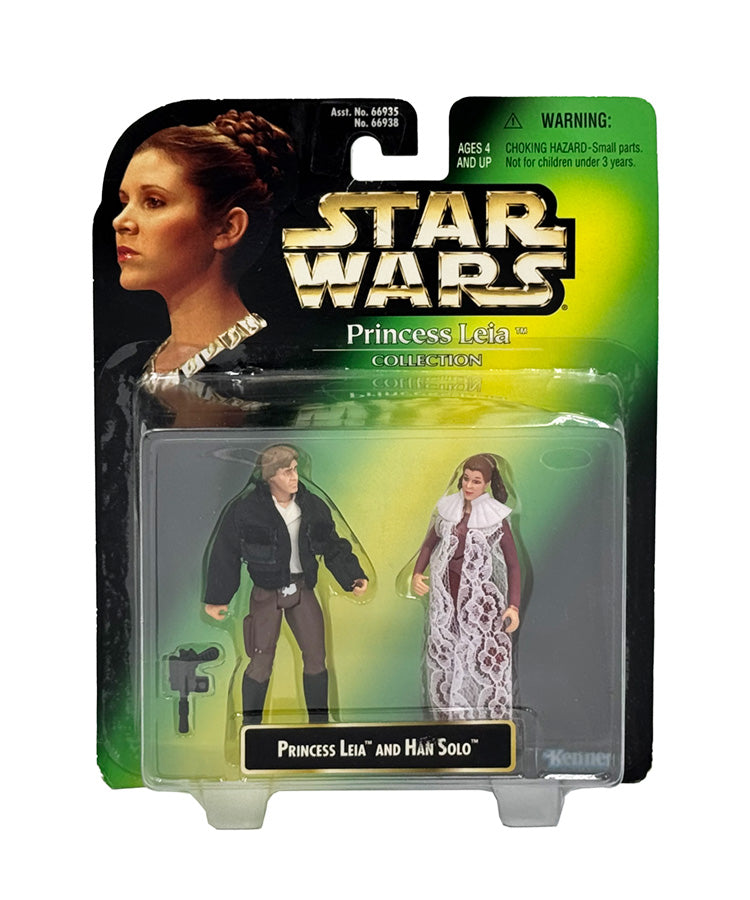 Star Wars Princess Leia Collection Princess Leia and Han Solo Action Figure 2 Pack Kenner 1997