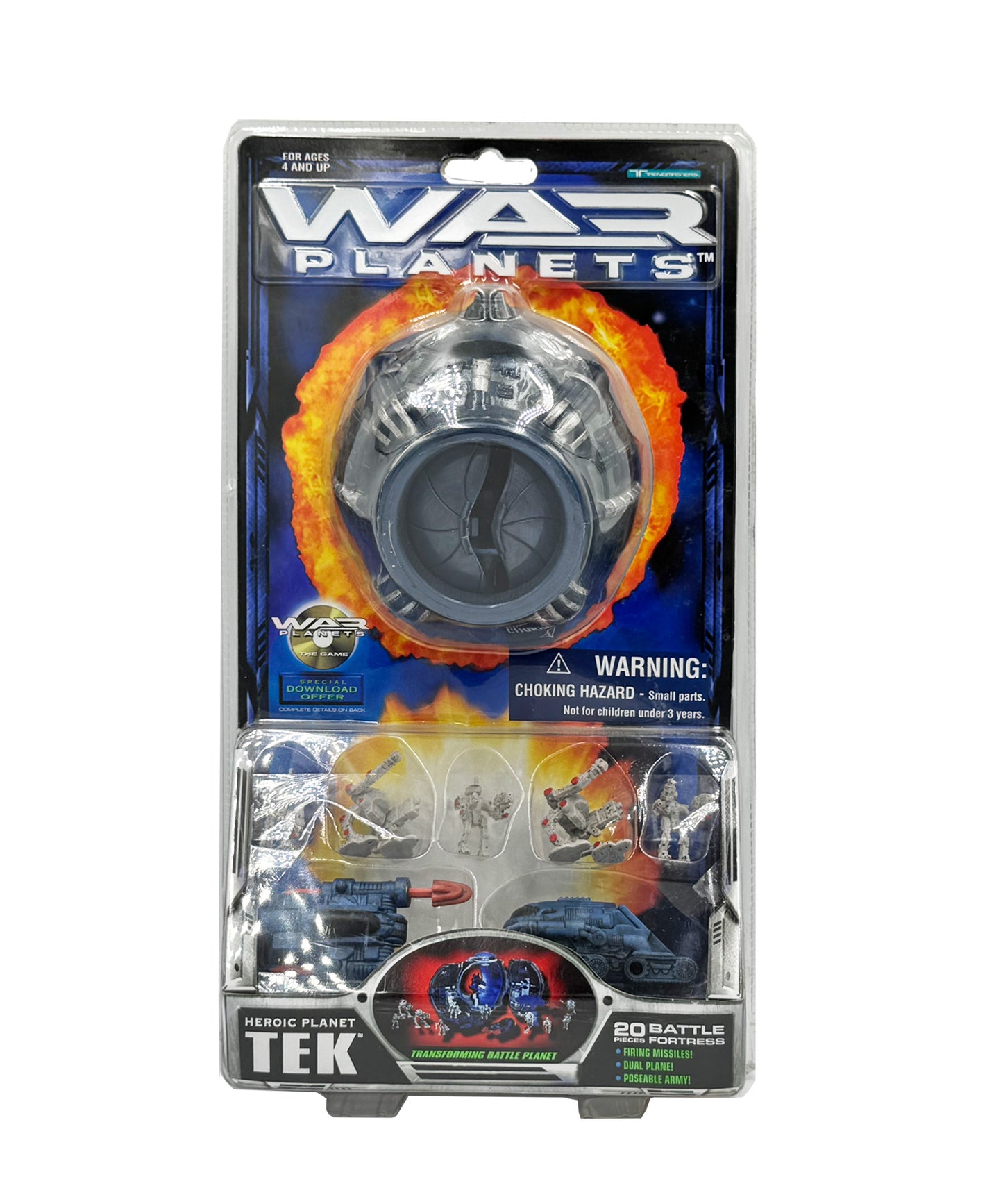 Trendmasters War Planets Heroic Planet Tek 1997 Transforming Battle Planet
