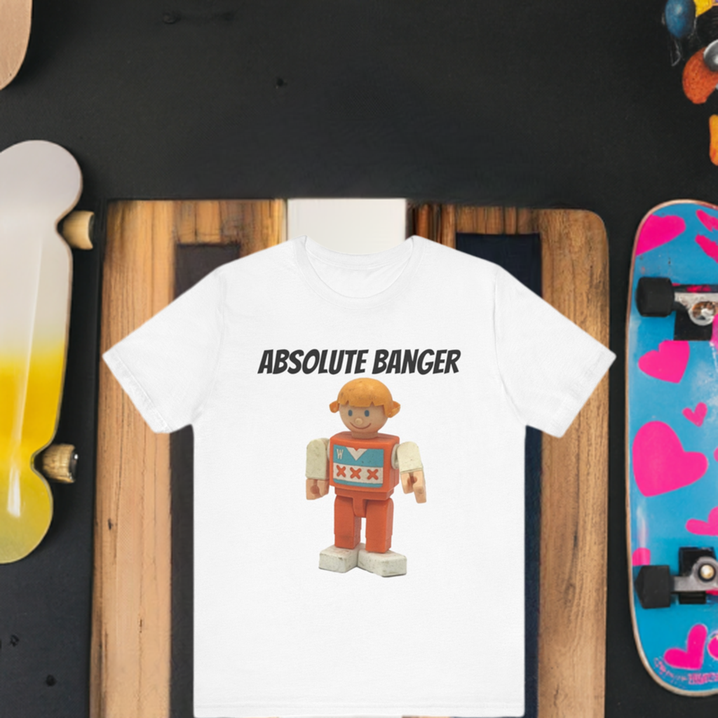 Unisex Wannabee Absolute Banger Tee Shirt 1970's Nostalgia