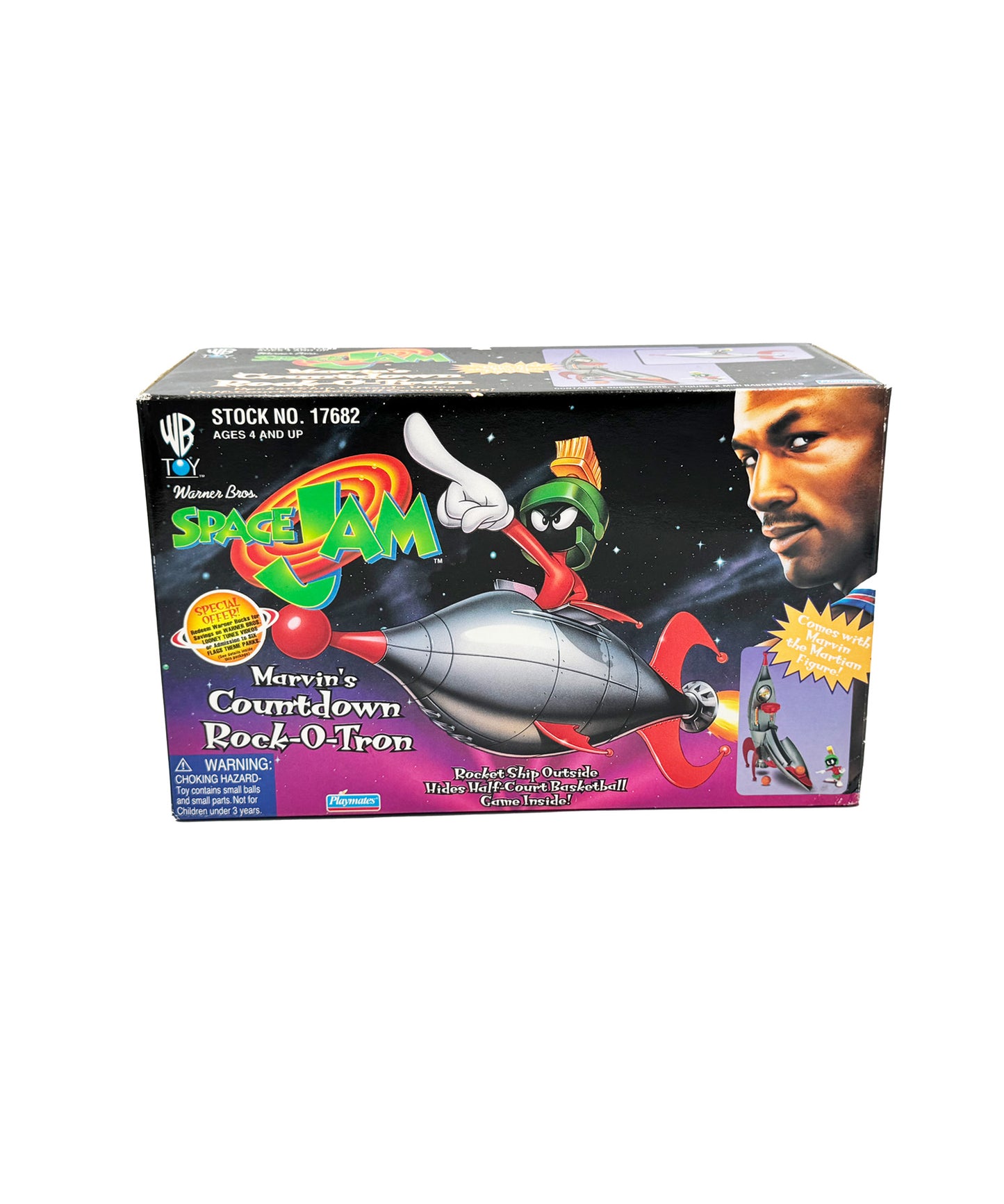 Space Jam Marvin's Rocket COUNTDOWN ROCK-O-TRON Martian Maggot Rocket 1996